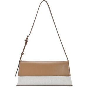 Chic Tan and Cream Shoulder Bag